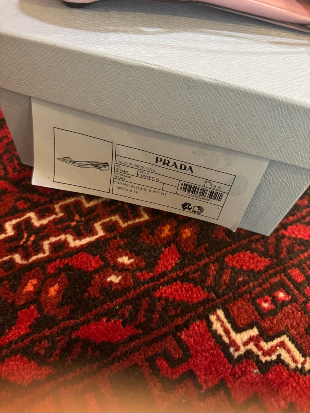 Prada Satin Rose Cutout Ballerina Flats NEW NIB - Picture 7 of 7